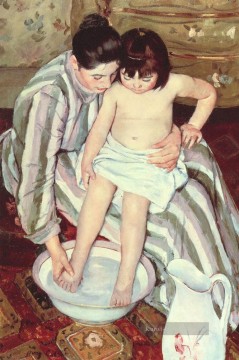 Mary Cassatt Werke - Das Bad Mütter Kinder Mary Cassatt